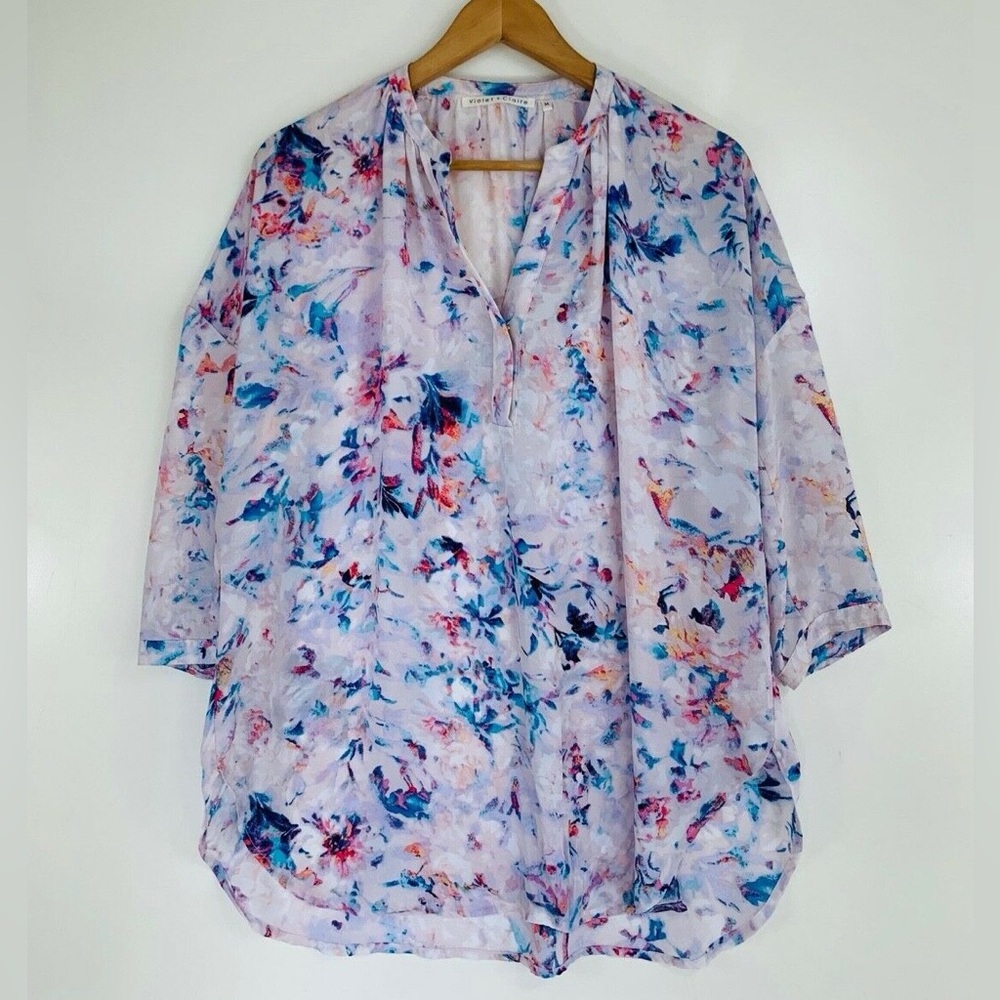 Floral Women's Top - Multicolor 3x